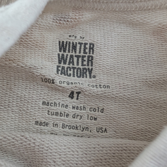 Winter Water Factory Construction Print Crewneck Sweatshirt, 4T (V2) - Picture 2 of 2